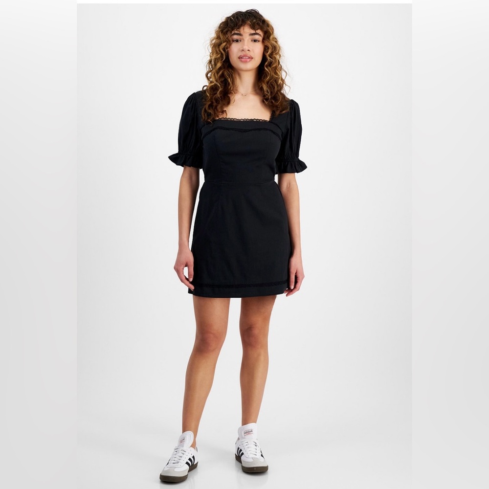 Puff Sleeve Mini Dress, NWT